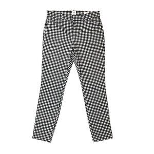 Gap gingham signature skinny ankle pants size 8 black & white